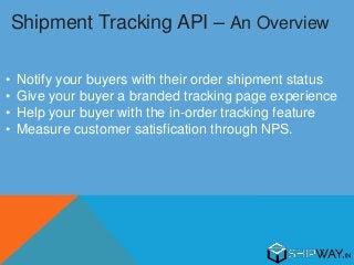 Shipment Tracking Api Documentation – Estrich Mobil