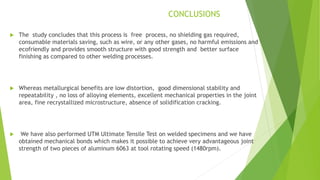 Investigation of Mechanical properties of Friction Stir welded AA6063 ...