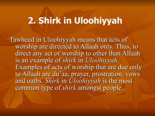 Shirk for Dummies! | PPT