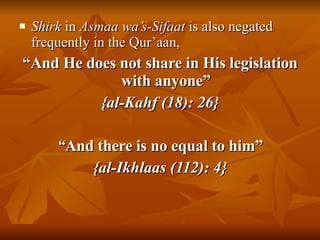 Shirk for Dummies! | PPT