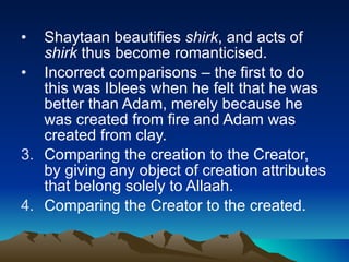 Shirk Objects Shirk for Dummies! | PPT