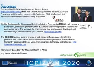 Horizon 2020 | Opportunities & successes | Shirley Davey