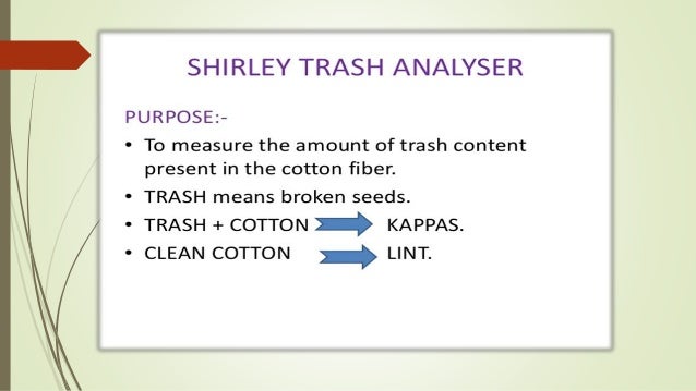 relative standard iso humidity trush Shirley analyzer relative standard iso humidity trush Shirley analyzer