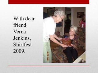 With dear friend Verna Jenkins, Shirlfest 2009.,[object Object]