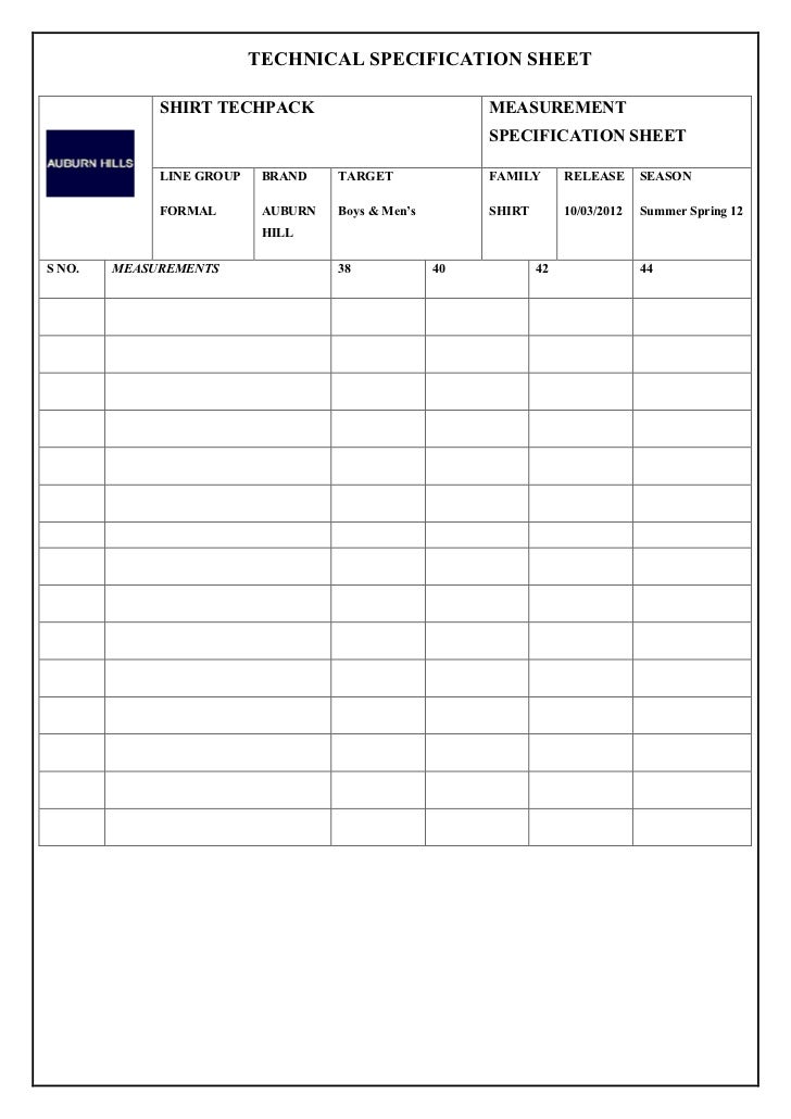 costume measurement sheet template