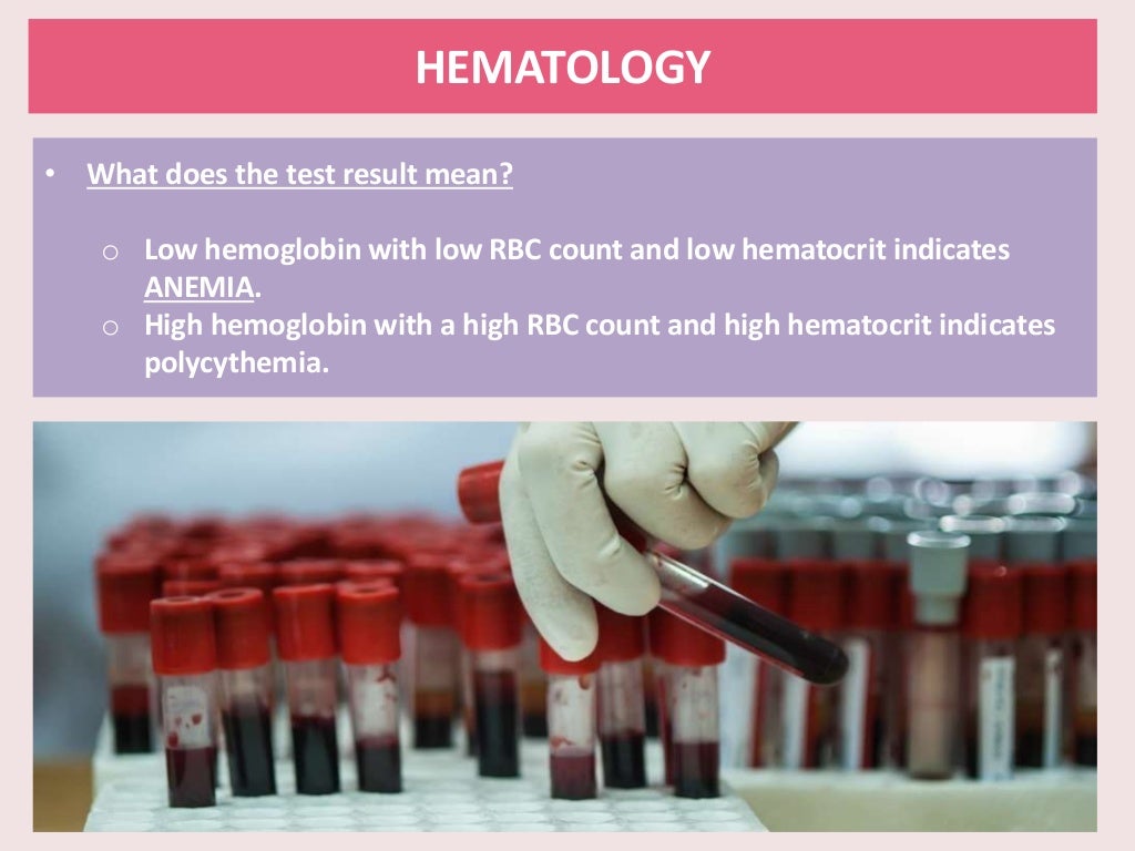 HEMATOLOGY Laboratory Tests