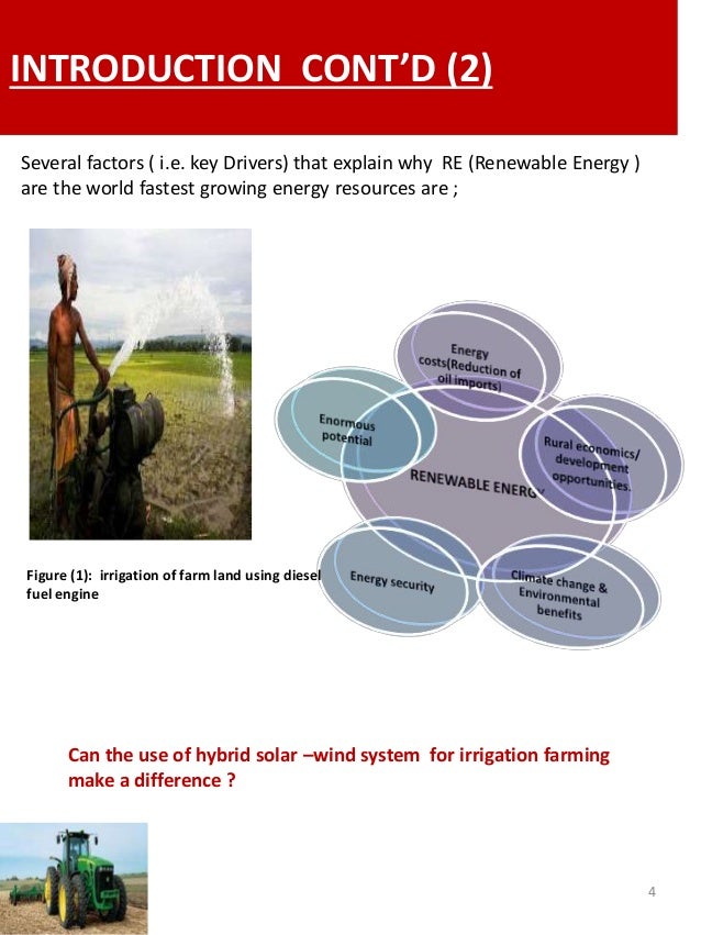 Accelerated Development of Renewable Energy Irrigation 