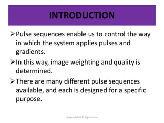 Mri Spin Echo Pulse Sequences Pptx