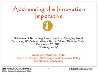Addressing the Innovation Imperative ,[object Object],[object Object],[object Object],[object Object],[object Object],[object Object],[object Object],© Sujai Shivakumar, Ph.D.  