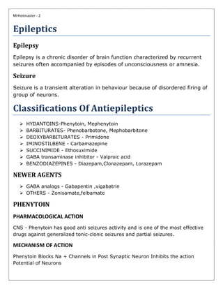 gabapentin mechanism of action in epilepsy