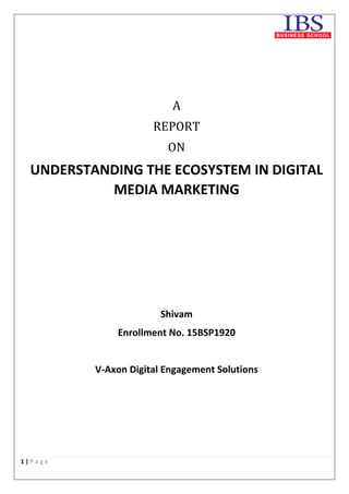 1 | P a g e
Digital Marketing
 