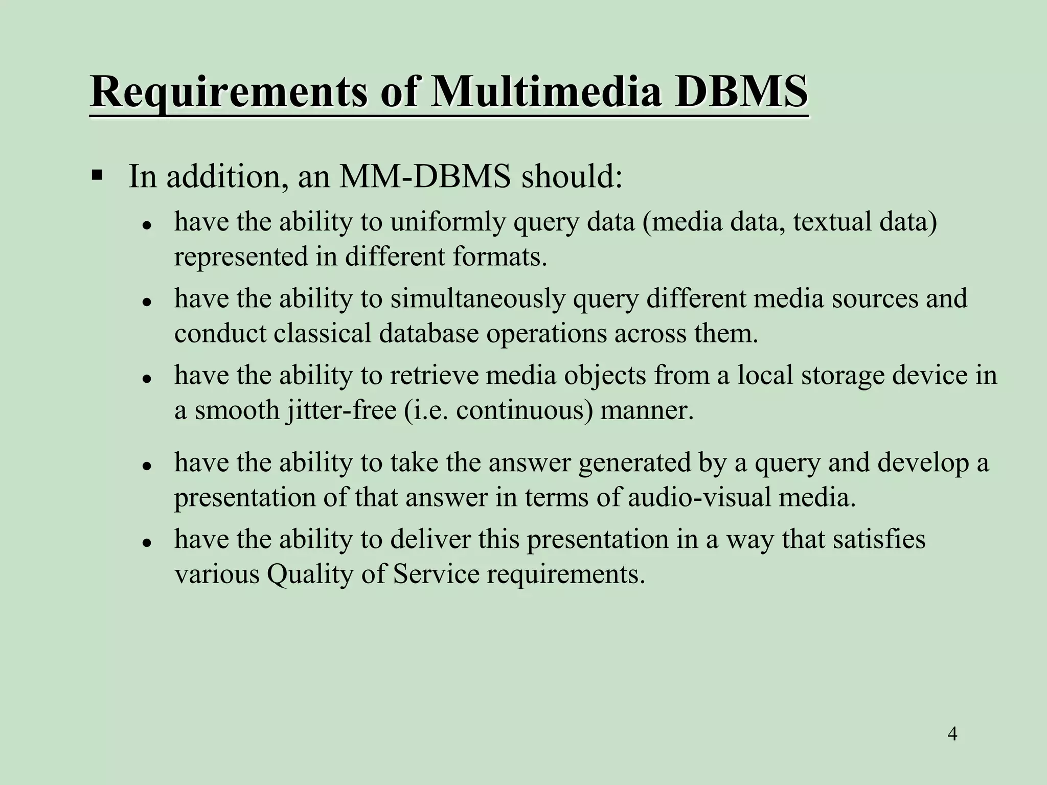 Multimedia Database | PPTX