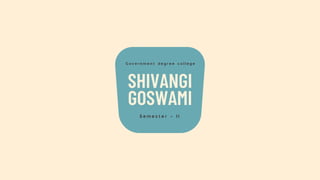 SHIVANGI
GOSWAMI
 