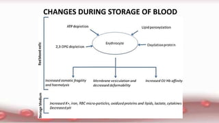 CHANGES DURING STORAGE OF BLOOD
 