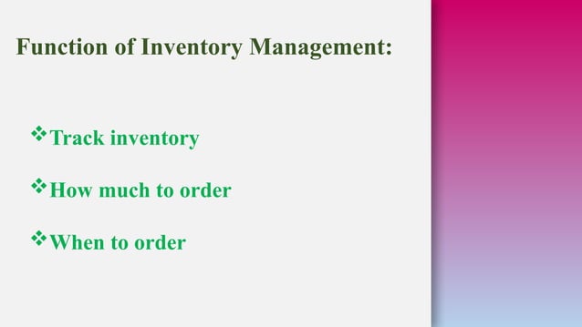 cost associated with inventories, Inventory Management and graphical ...