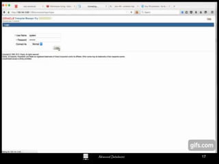 Advanced Databases 17
 
