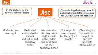 JISC - Helping the UK become the most advanced digital teaching and research nation in the world - Paul Feldman and Phil Richards | Talis Insight Europe 2016