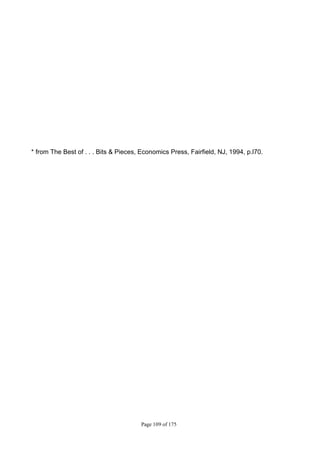 Page 109 of 175
* from The Best of . . . Bits & Pieces, Economics Press, Fairfield, NJ, 1994, p.l70.
 