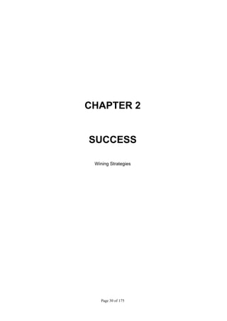Page 30 of 175
CHAPTER 2
SUCCESS
Wining Strategies
 