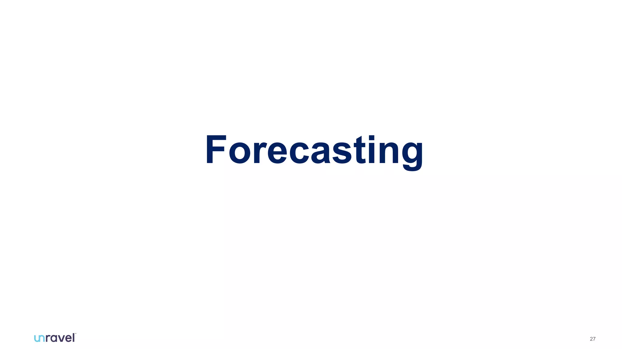 27
Forecasting
 