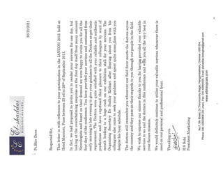 Shivpdf  Appreciation Letter By Famous Doctors