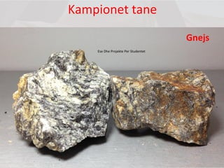 Kampionet tane
Gnejs
Ese Dhe Projekte Per Studentet
 