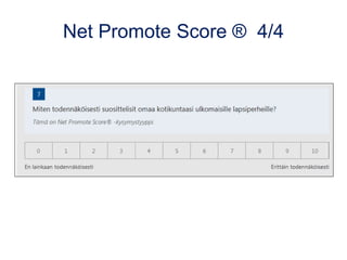 Net Promote Score ® 4/4
 