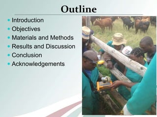 Comparison of oestrous synchronization response and pregnancy rate on village cows following timed artificial insemination in Kwazulu-Natal and Limpopo Provinces” 