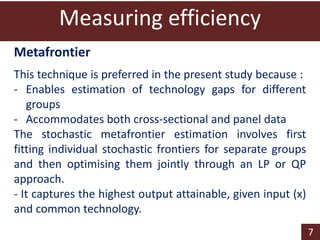 Technical efficiency and technological gaps among smallholder beef farms in Botswana: A stochastic meta-frontier approach