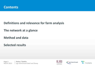 Measuring competitiveness of beef and sheep production on national and international level
