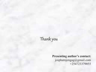 Meat preservation technologies in Kenya’s pastoral areas with potential for market competitiveness improvement