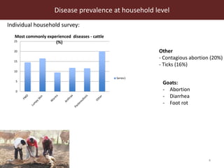 Disease prevalence at household level in smallholder livestock production system in Botswana 