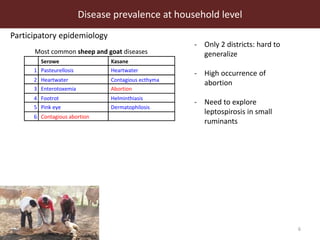 Disease prevalence at household level in smallholder livestock production system in Botswana 