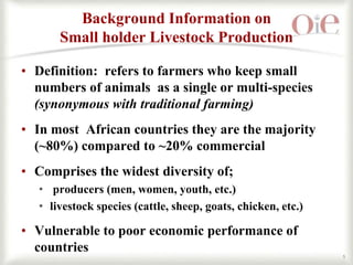 OIE’s role in smallholder livestock production in the SADC region
