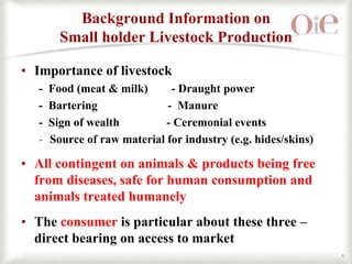 OIE’s role in smallholder livestock production in the SADC region