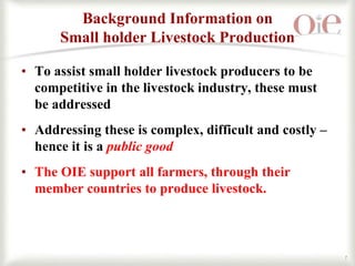 OIE’s role in smallholder livestock production in the SADC region