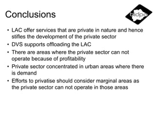 Role of Government in the provision of livestock services: An examination of the Livestock Advisory Centre