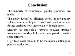 Value chain analysis of Botswana poultry industry: The case of Gaborone, Kgatleng, Kweneng and South East Districts