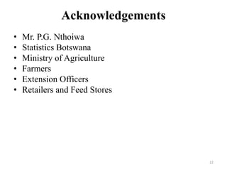 Value chain analysis of Botswana poultry industry: The case of Gaborone, Kgatleng, Kweneng and South East Districts