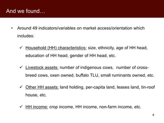 Market access through one million regressions: What do Ugandan dairy farmers say?