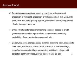 Market access through one million regressions: What do Ugandan dairy farmers say?