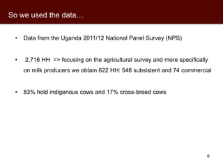 Market access through one million regressions: What do Ugandan dairy farmers say?