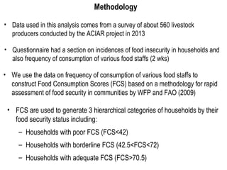 Characterisation of food security and consumption patterns among livestock keepers in Botswana