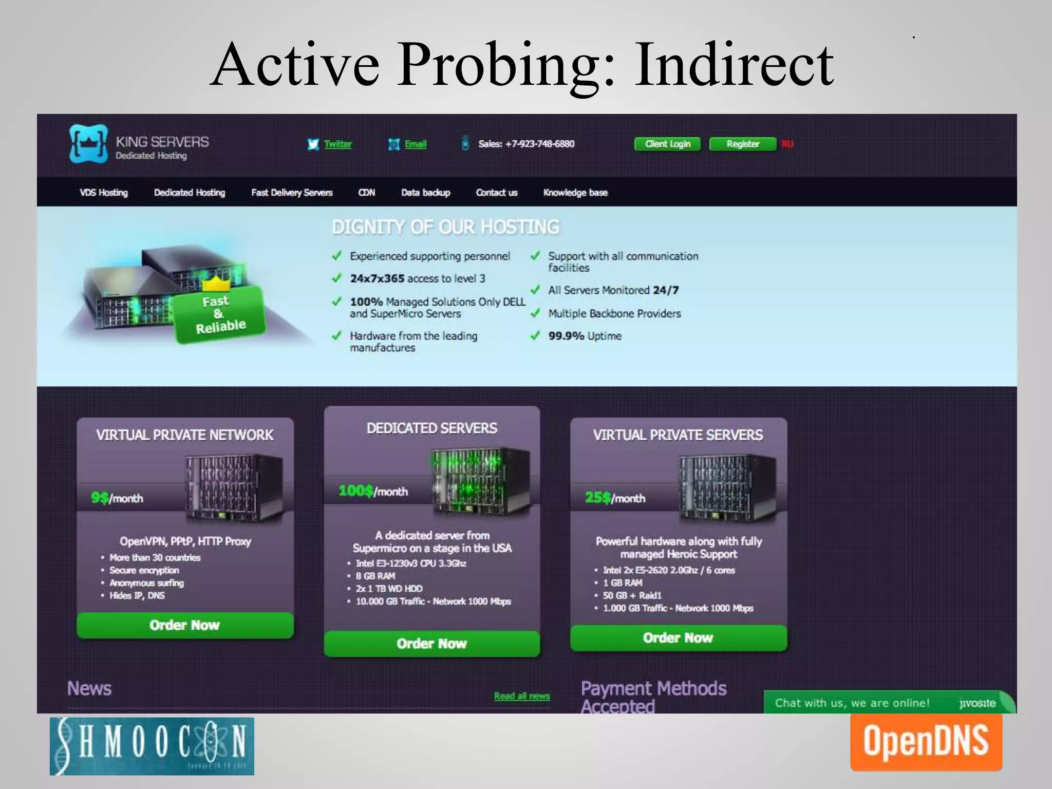 Active Probing: Indirect
 