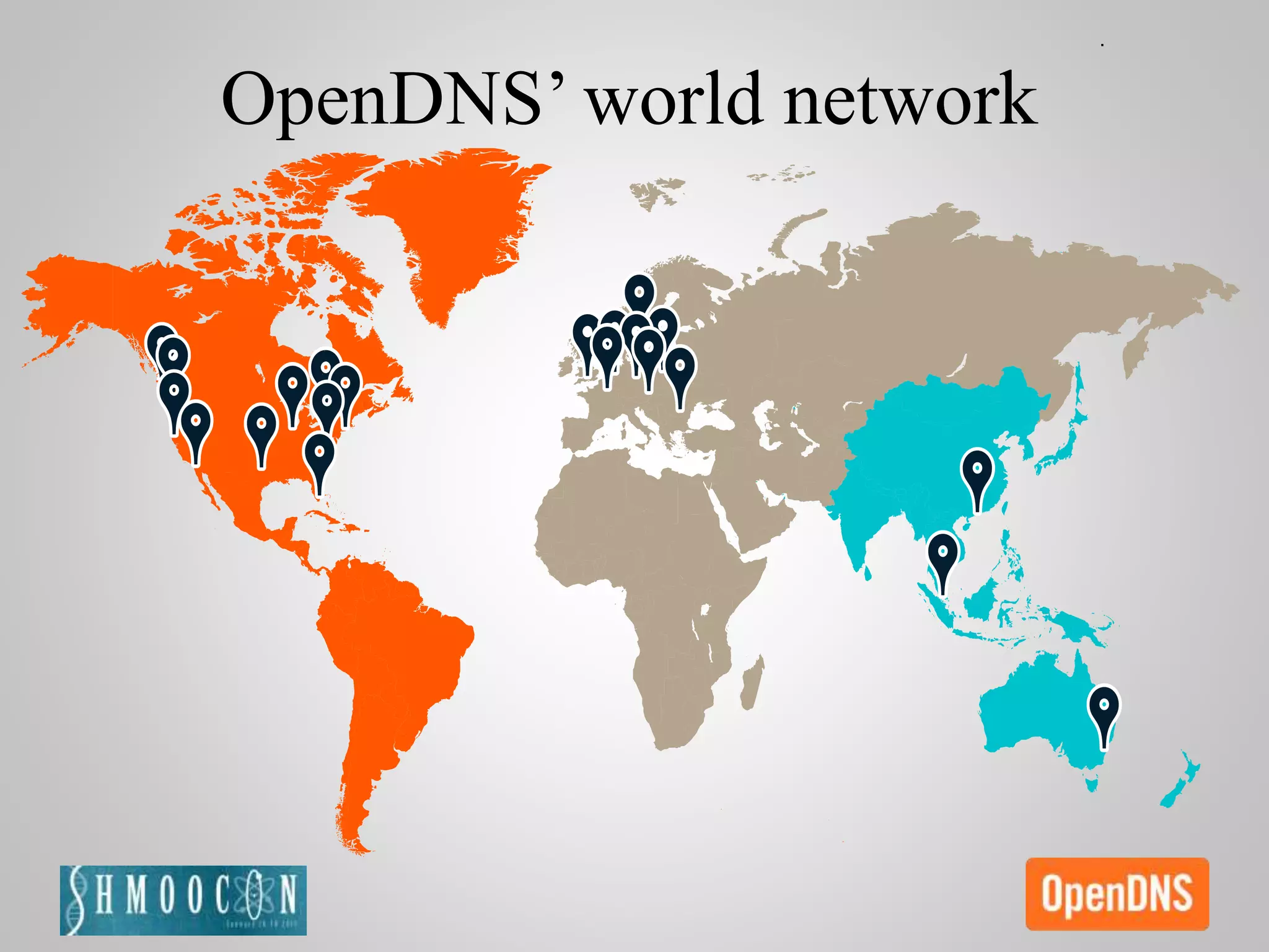 OpenDNS’ world network
 