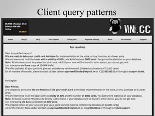 Client query patterns
 