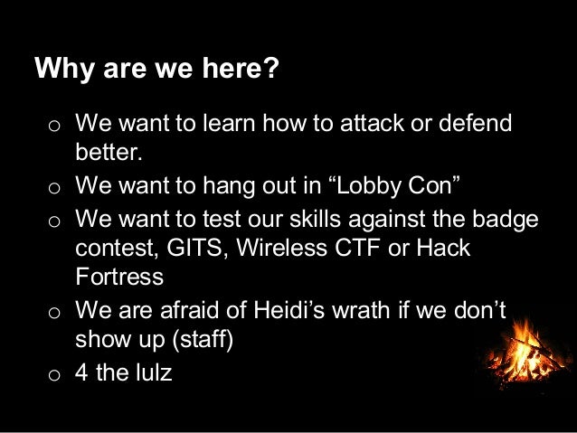 Attacker Ghost Stories Shmoocon 2014