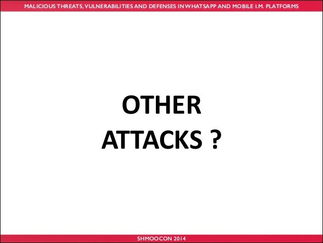 potential malicious attacks threats and vulnerabilities potential malicious attacks threats and vulnerabilities