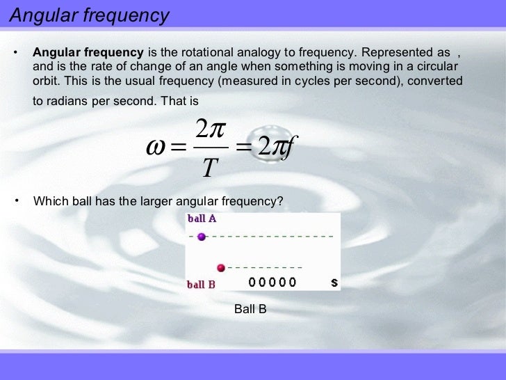 Simple Harmonic & Circular Motion
