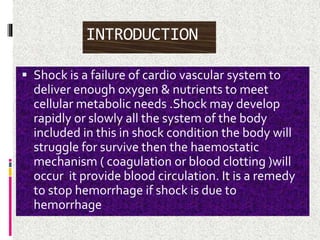 Shock Introduction Shock | PPTX